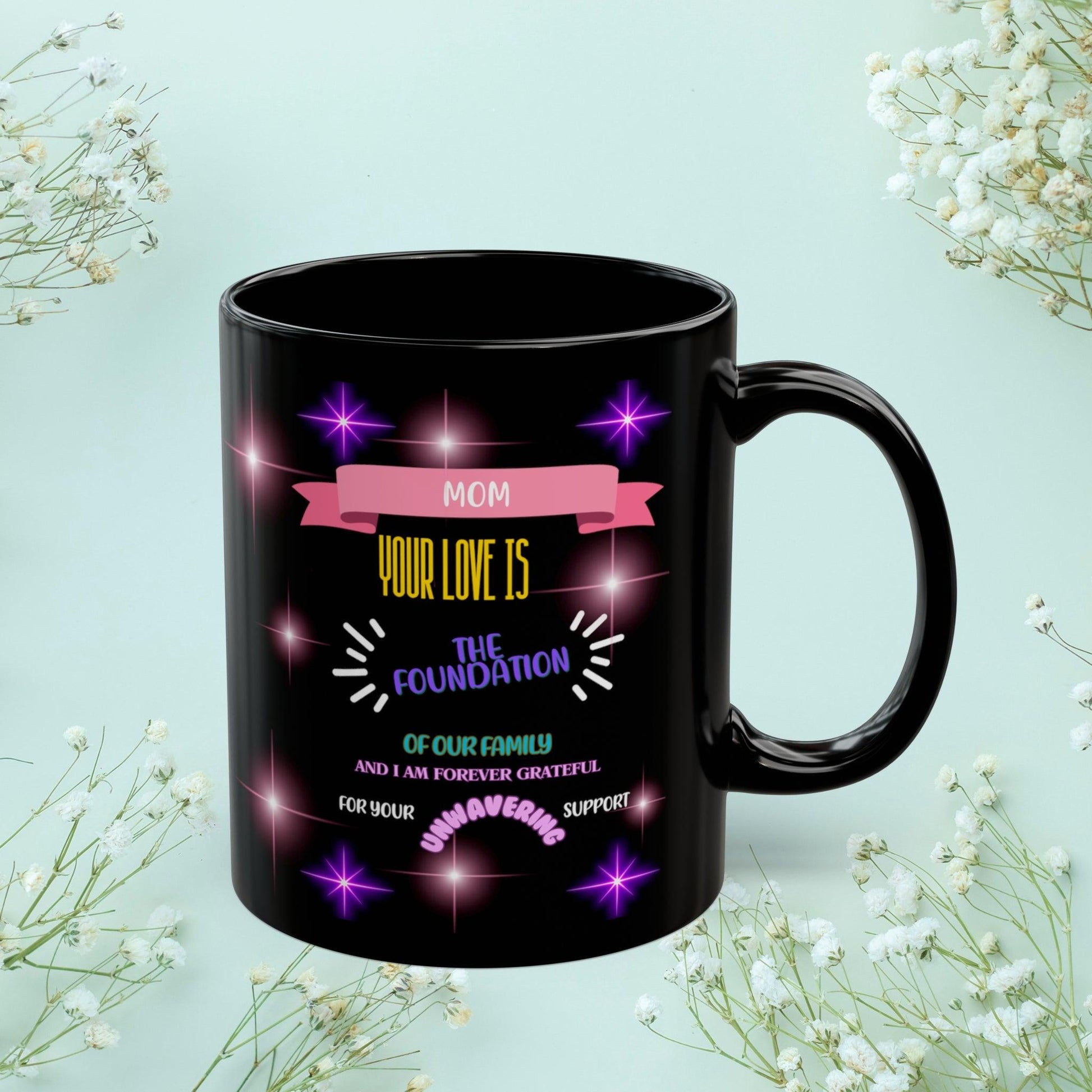 Shop our premium mom your love is the foundation mom mug from MySisterIsASurvivor.