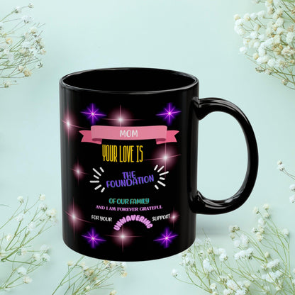 Shop our premium mom your love is the foundation mom mug from MySisterIsASurvivor.