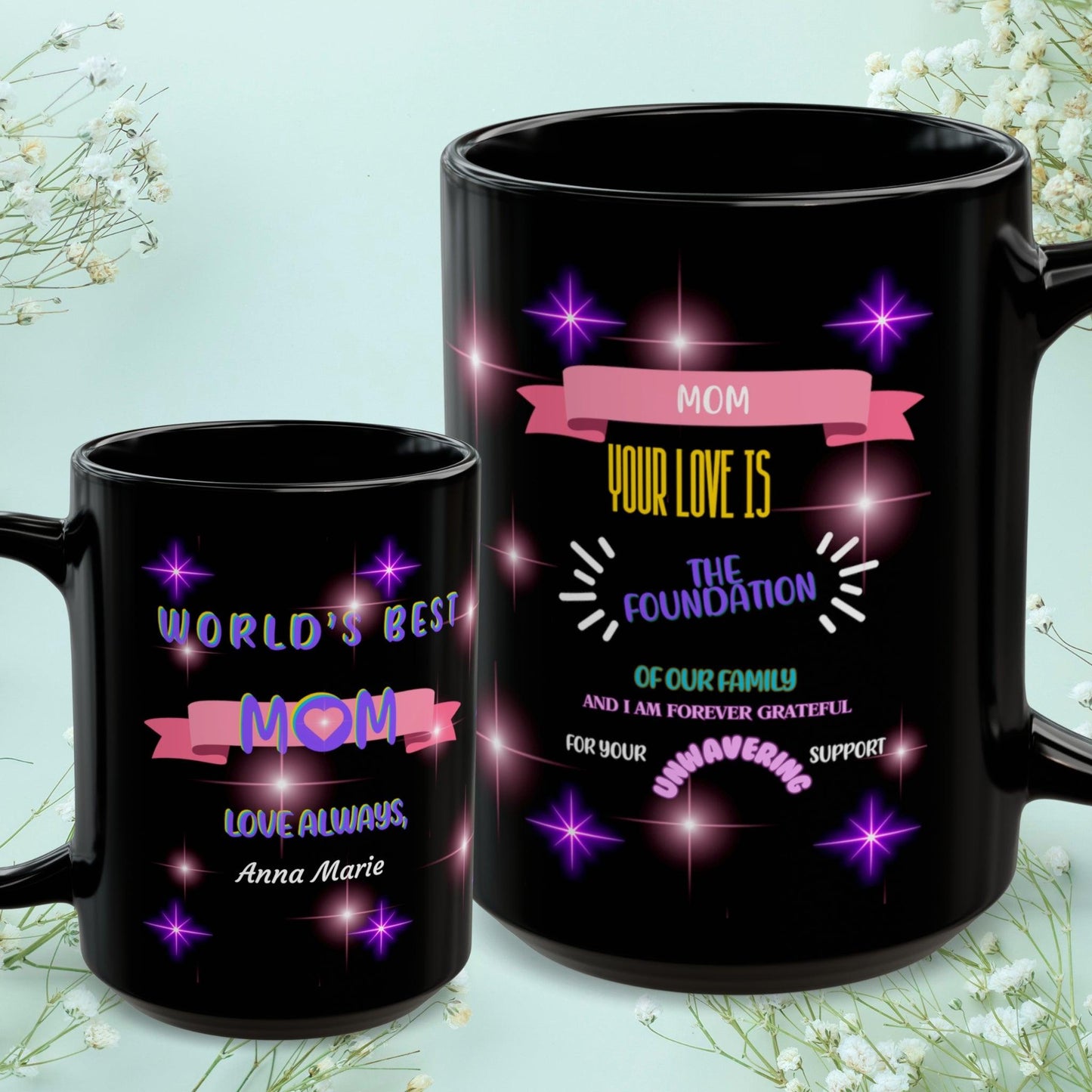 Shop our premium mom your love is the foundation mom mug from MySisterIsASurvivor.