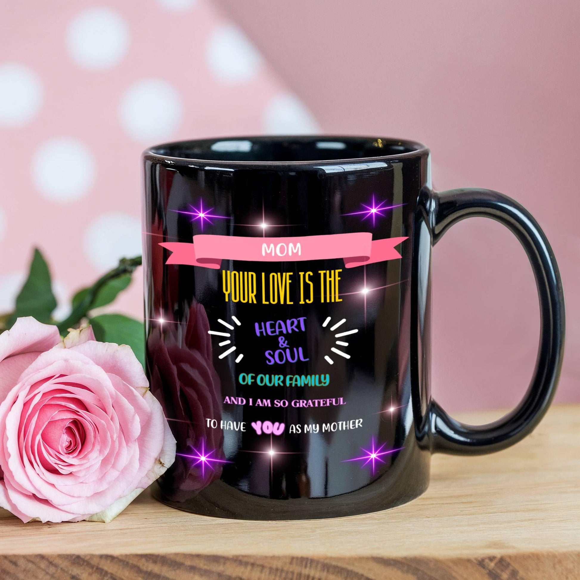 Shop our premium mom your love is the heart soul mom mug from MySisterIsASurvivor.