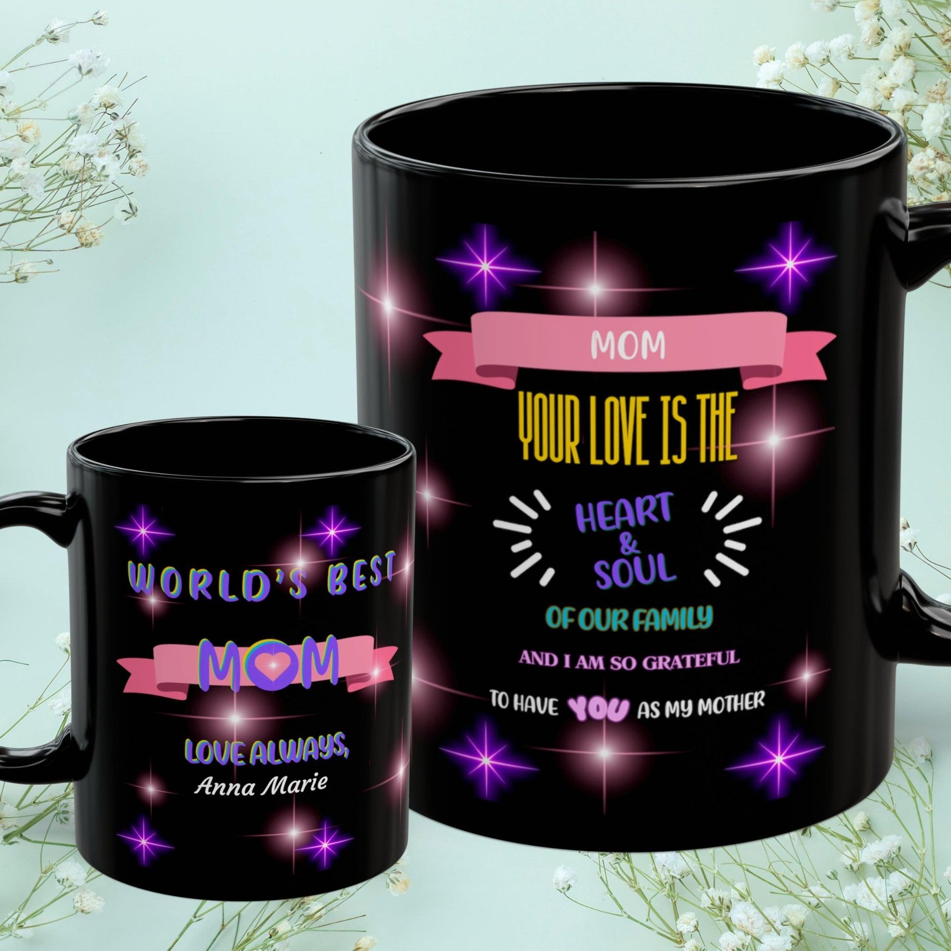 Shop our mom your love is the heart soul mom mug featuring the 11oz style option from MySisterIsASurvivor.