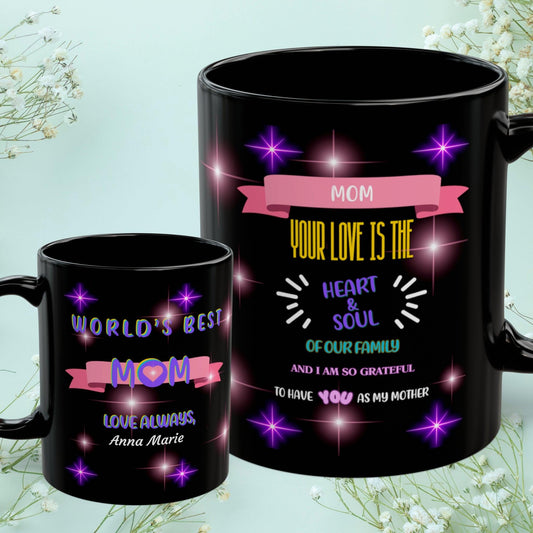 Shop our mom your love is the heart soul mom mug featuring the 11oz style option from MySisterIsASurvivor.
