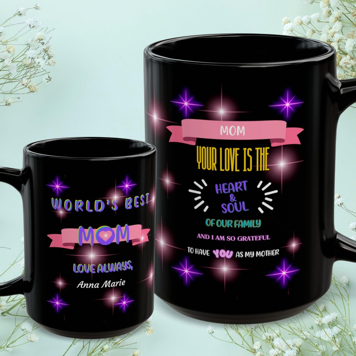 Shop our premium mom your love is the heart soul mom mug from MySisterIsASurvivor.