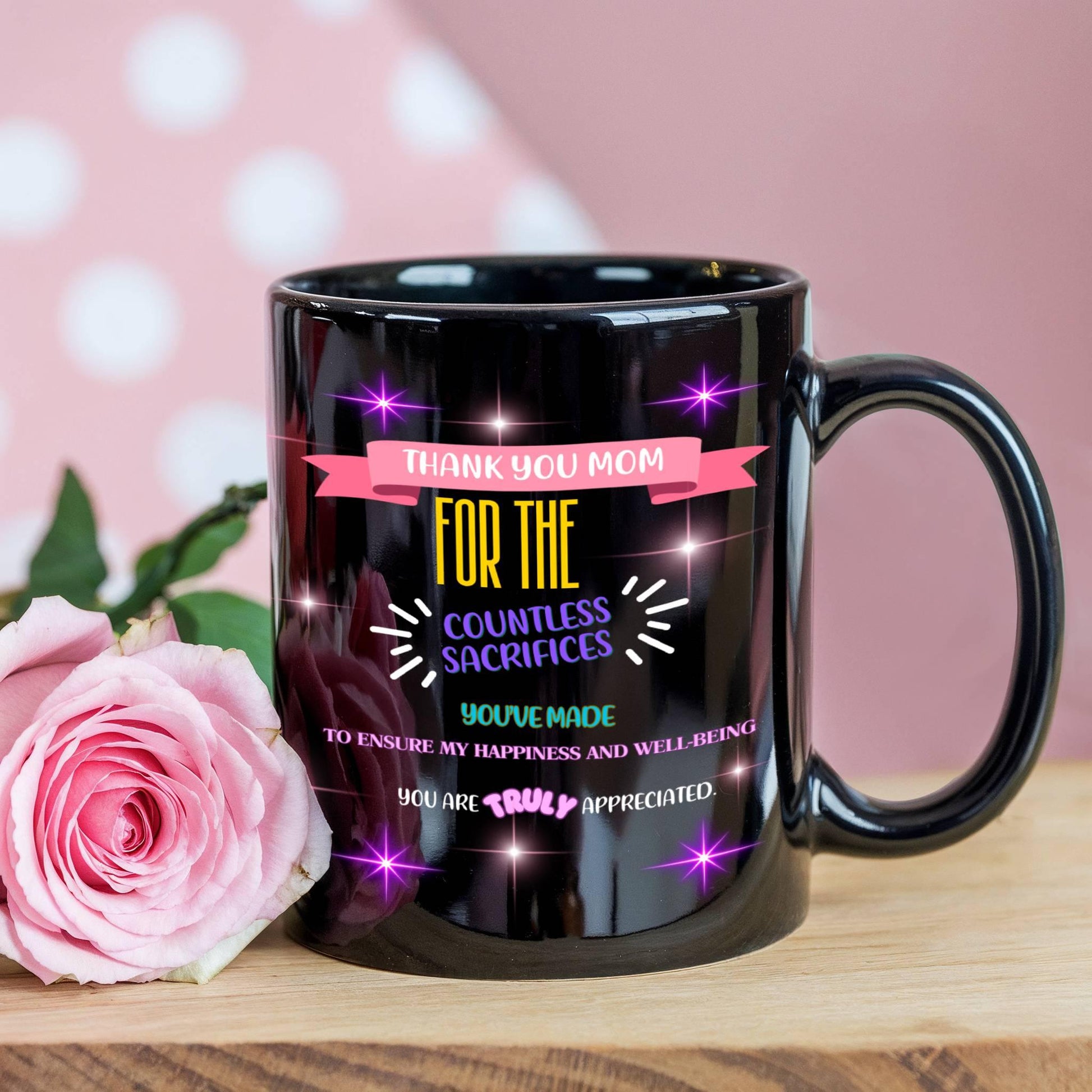 Shop our premium thank you mom for the countless sacrifices mom mug 2 from MySisterIsASurvivor.