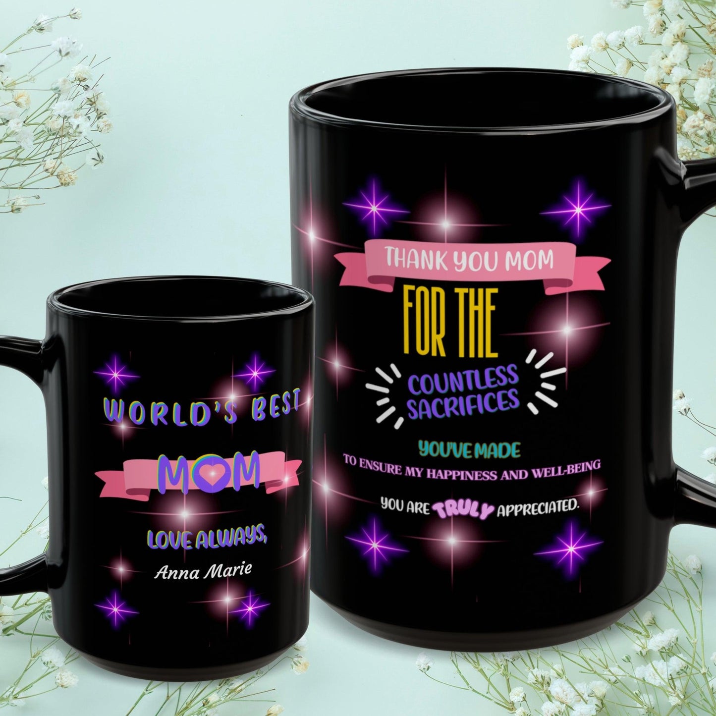 Shop our premium thank you mom for the countless sacrifices mom mug 2 from MySisterIsASurvivor.