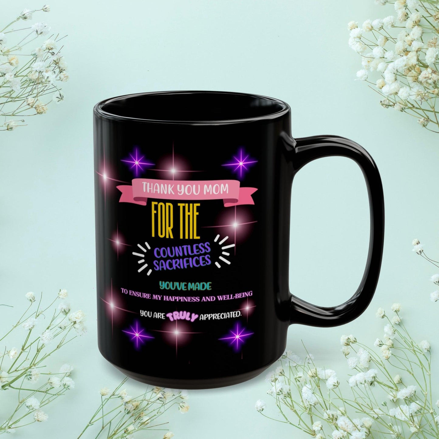 Shop our premium thank you mom for the countless sacrifices mom mug 2 from MySisterIsASurvivor.