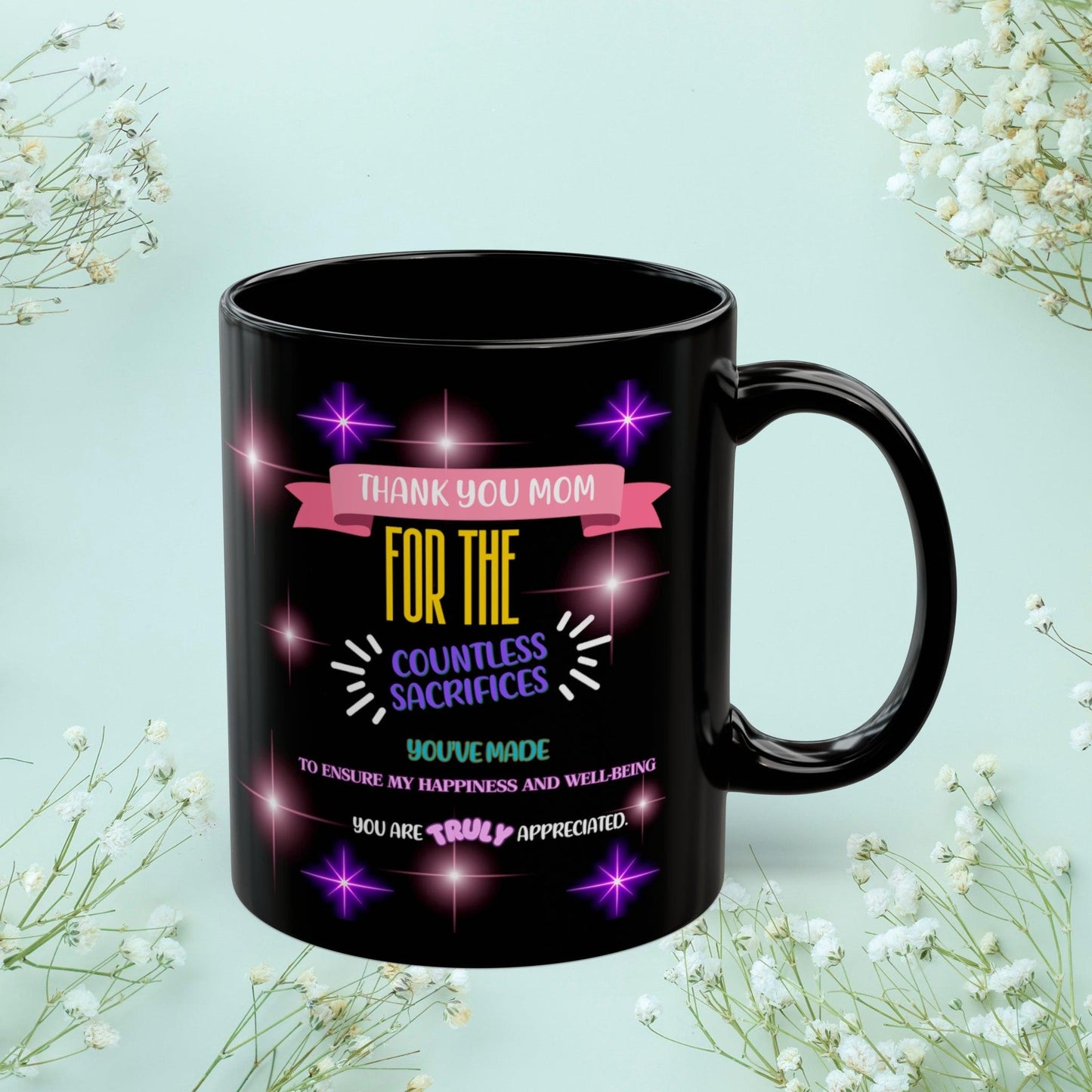 Shop our premium thank you mom for the countless sacrifices mom mug 2 from MySisterIsASurvivor.