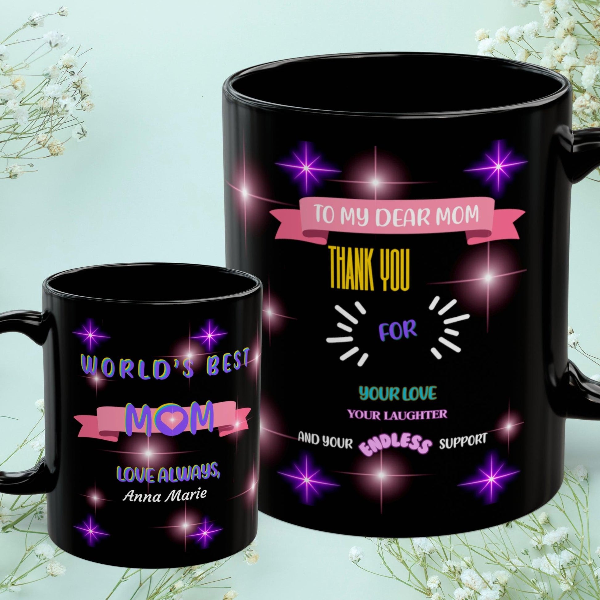 Shop our to my dear mom thank you mom mug featuring the 11oz style option from MySisterIsASurvivor.