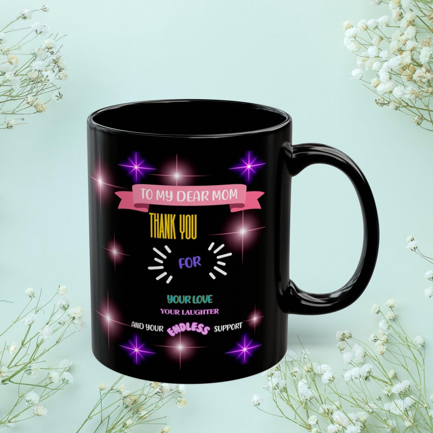Shop our premium to my dear mom thank you mom mug from MySisterIsASurvivor.