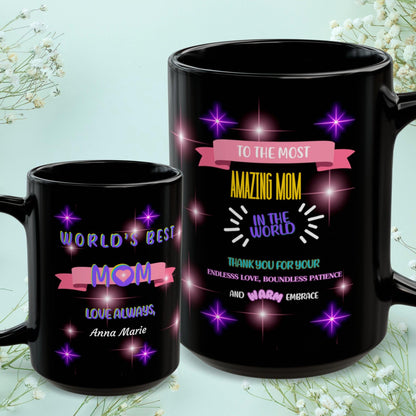 Shop our premium to the most amazing mom in the world mom mug from MySisterIsASurvivor.