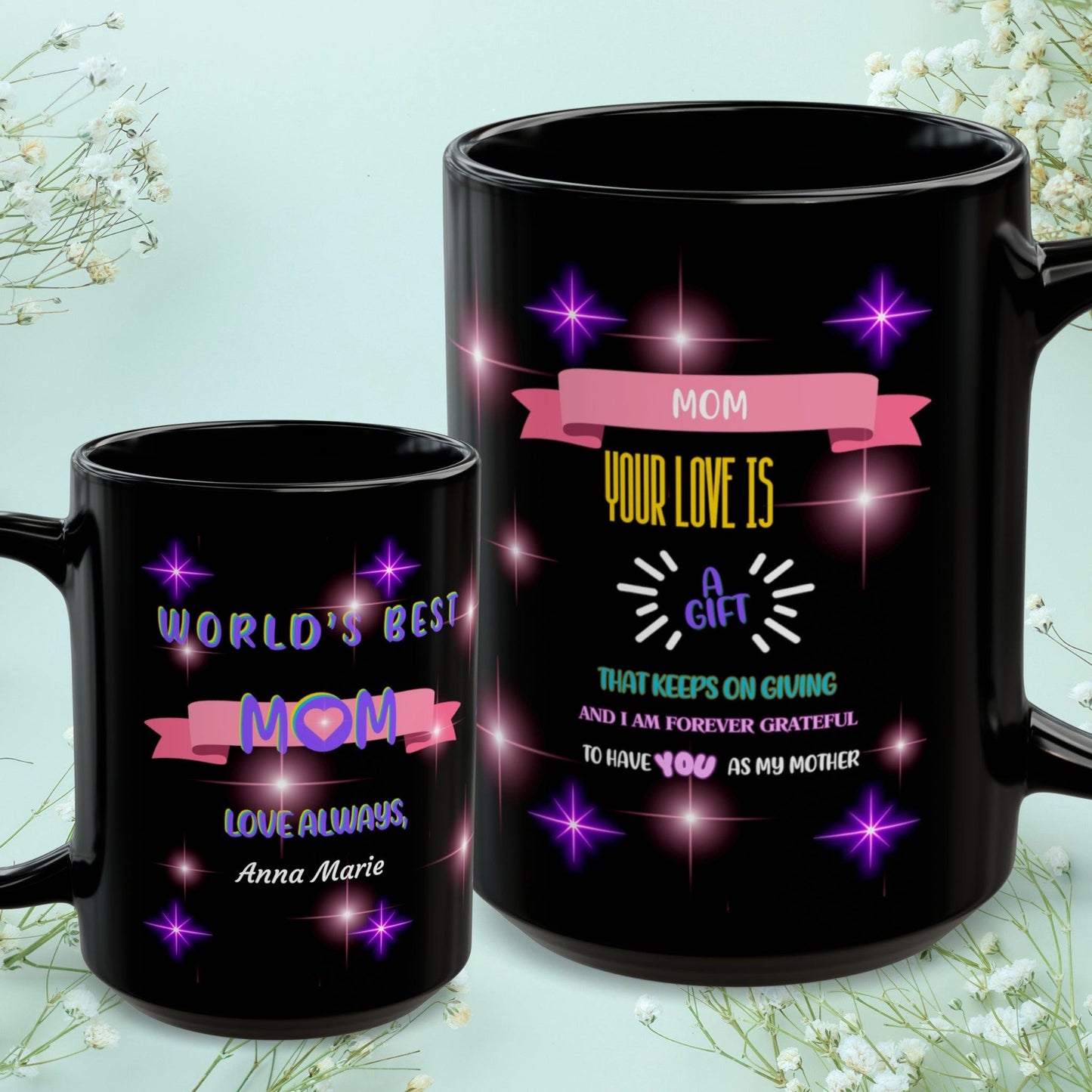 Shop our premium mom your love is a gift mom mug from MySisterIsASurvivor.