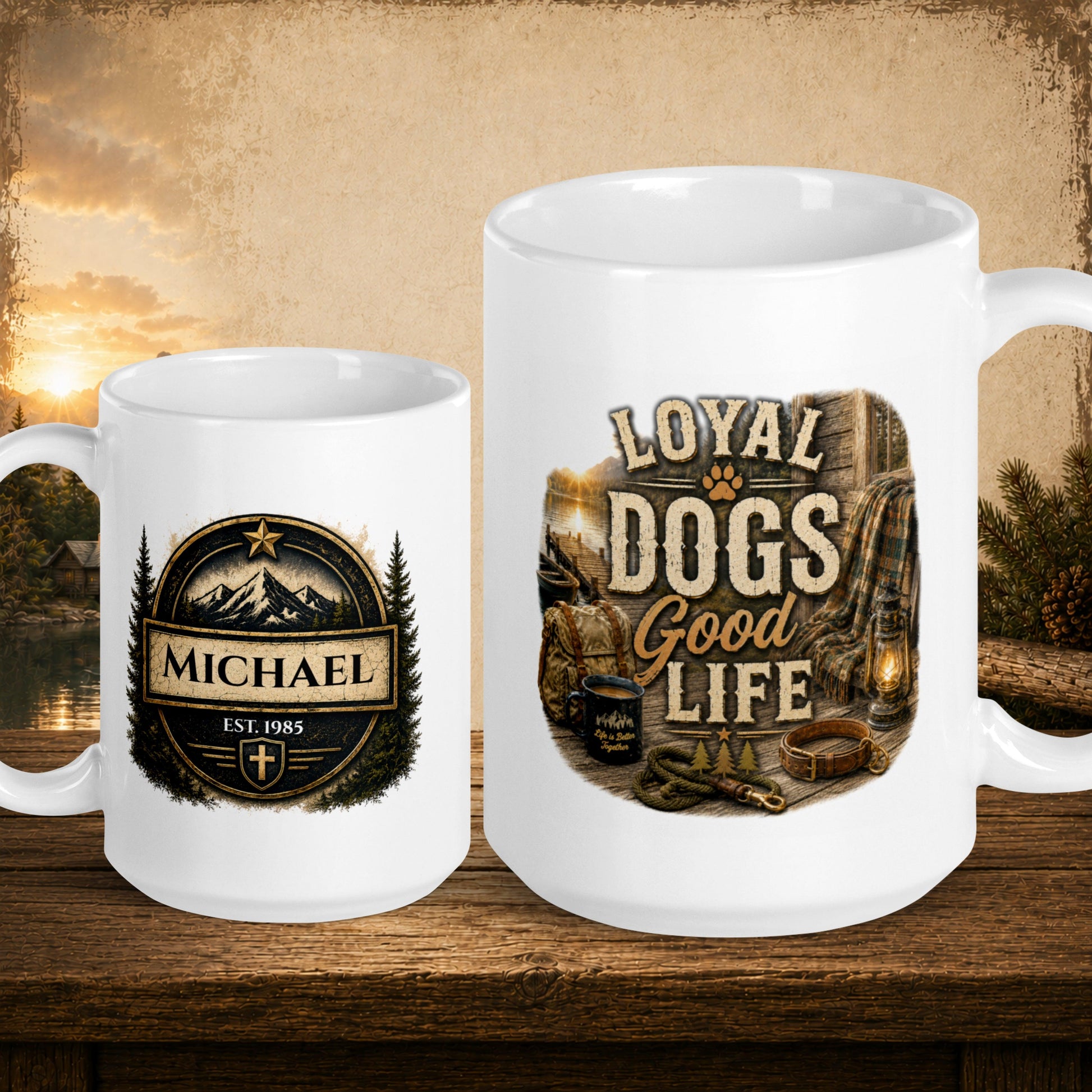 Shop our premium loyal dogs good life mug from MySisterIsASurvivor.