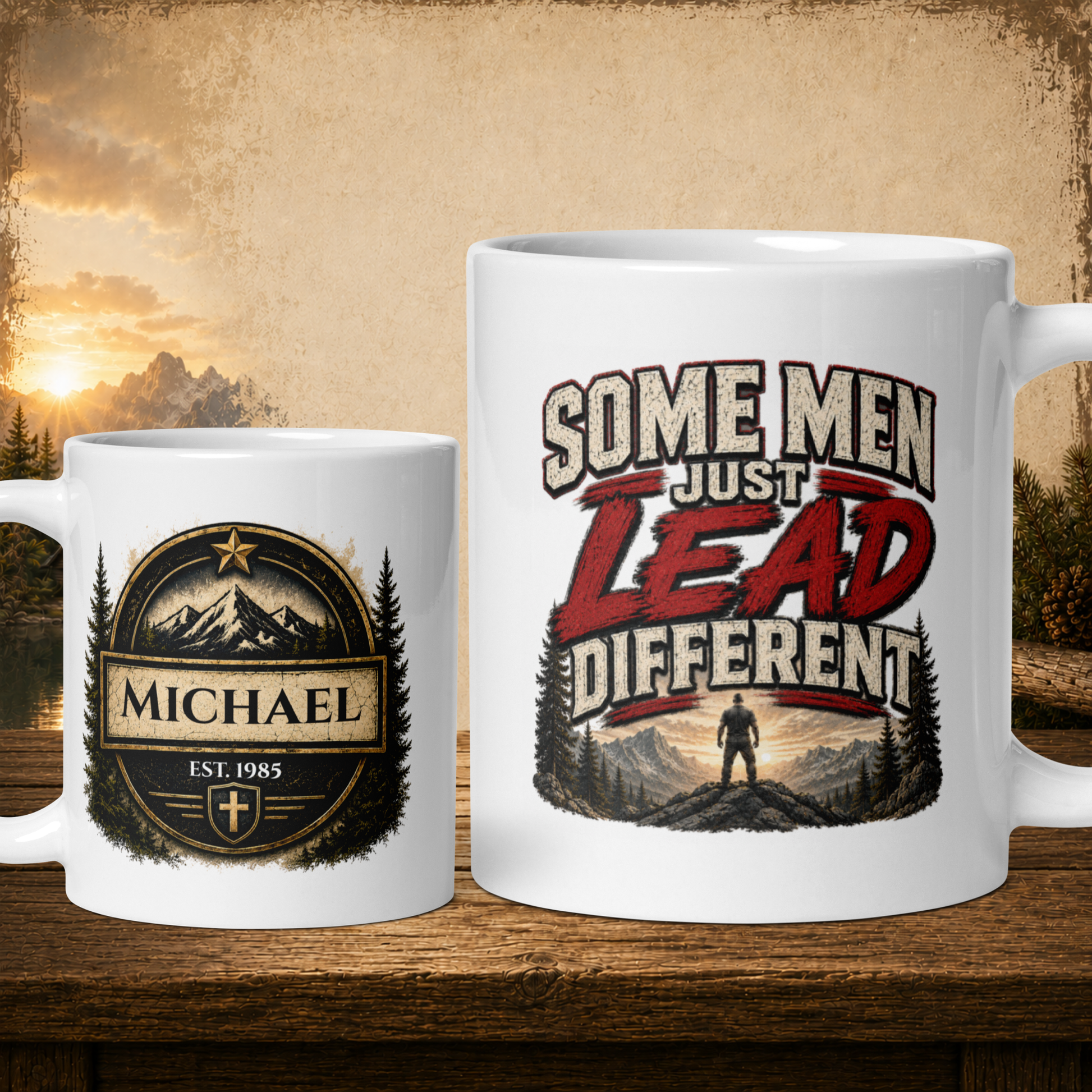 Some men just lead different personalized mug, bold Father’s Day gift for leader dads