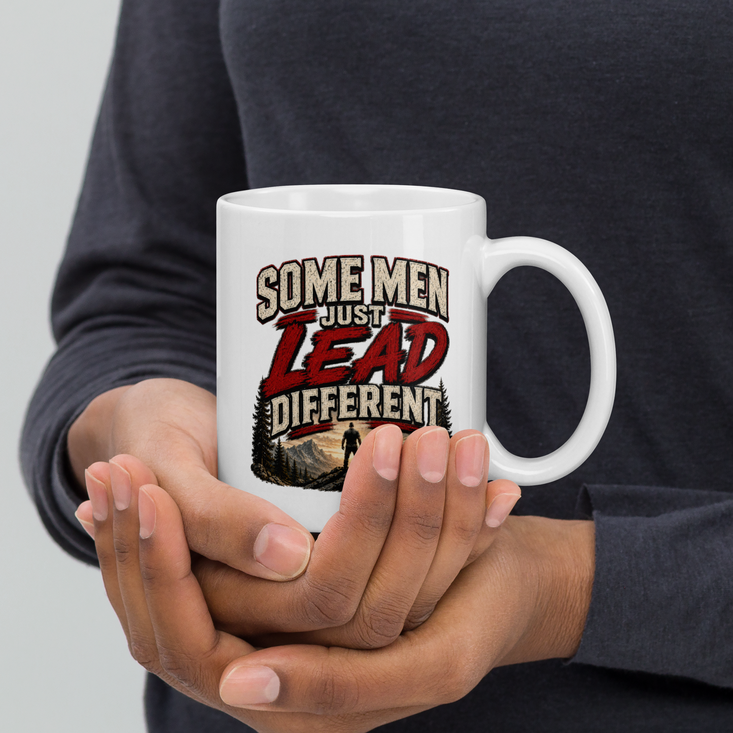Some men just lead different personalized mug, bold Father’s Day gift for leader dads