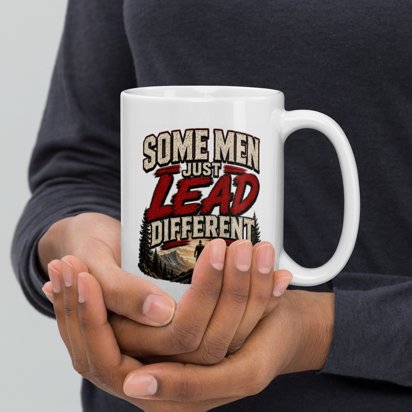 Some men just lead different personalized mug, bold Father’s Day gift for leader dads