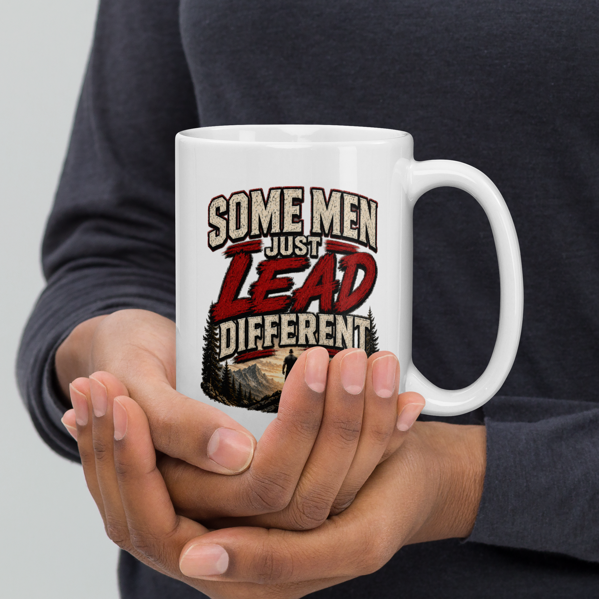 Some men just lead different personalized mug, bold Father’s Day gift for leader dads