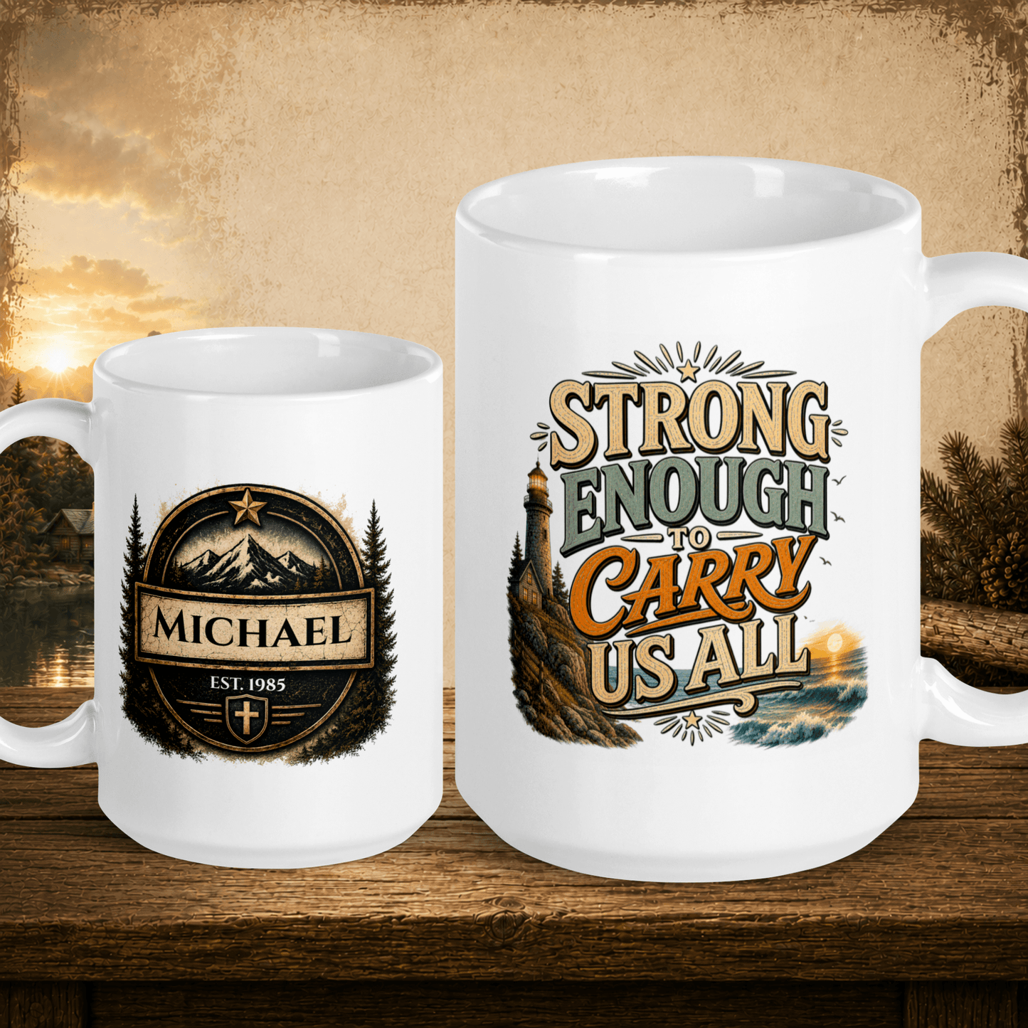Shop our premium strong enough to carry us all mug from MySisterIsASurvivor.