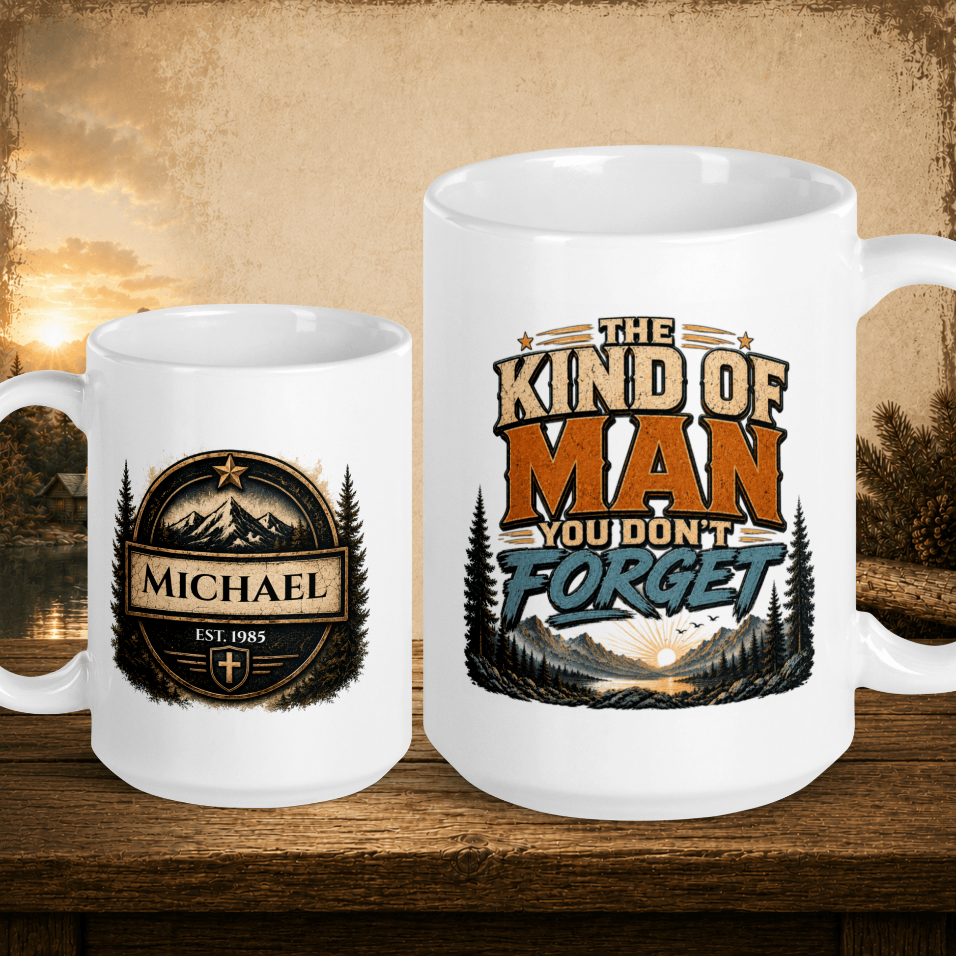 Shop our premium the kind of man you don t forget mug from MySisterIsASurvivor.