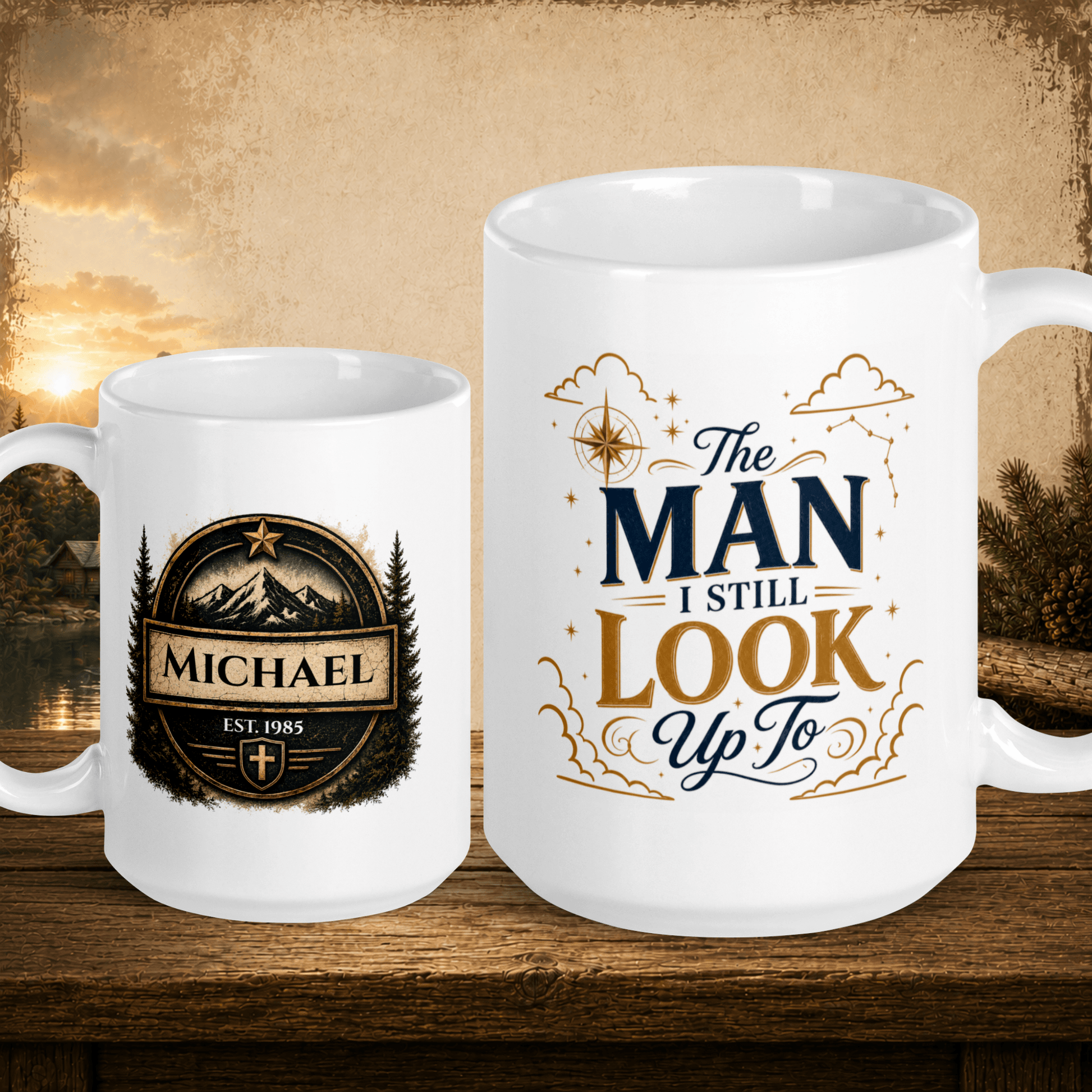 Shop our premium the man i still look up to mug from MySisterIsASurvivor.