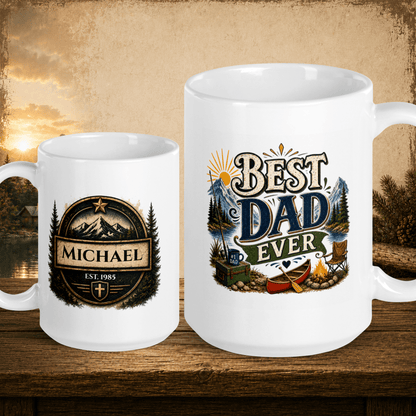 Shop our premium best dad ever mug from MySisterIsASurvivor.