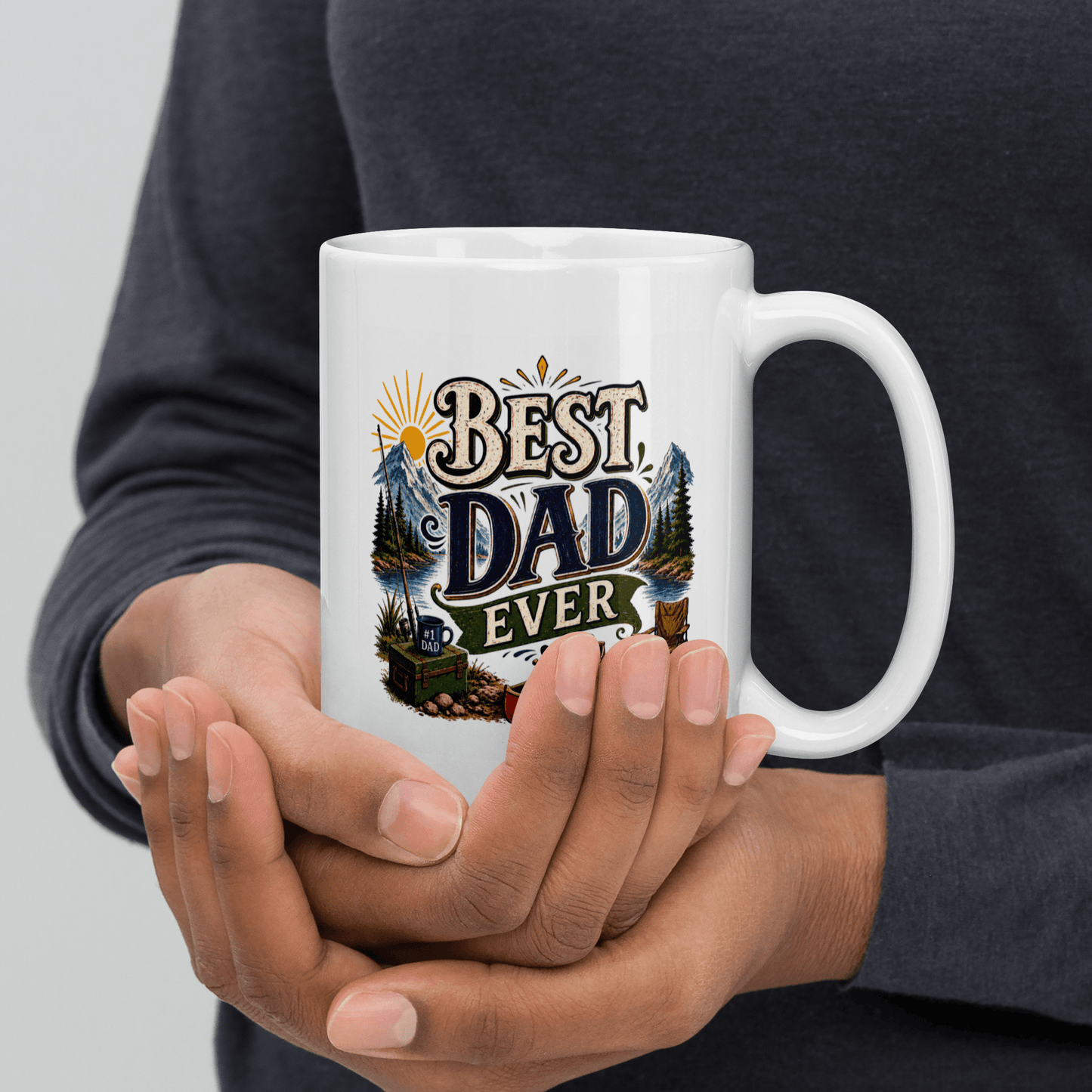 Shop our premium best dad ever mug from MySisterIsASurvivor.