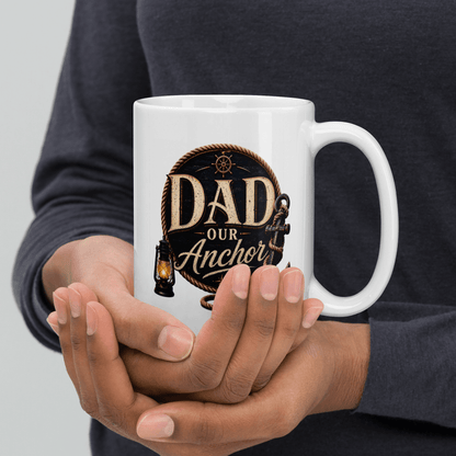 Shop our premium dad our anchor mug from MySisterIsASurvivor.