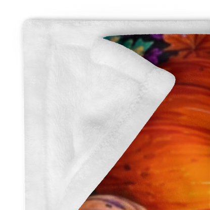Kindness Is Magic Velveteen Blanket - Ghost with Star Wand and Be Kind Spread Joy Make Magic Sign