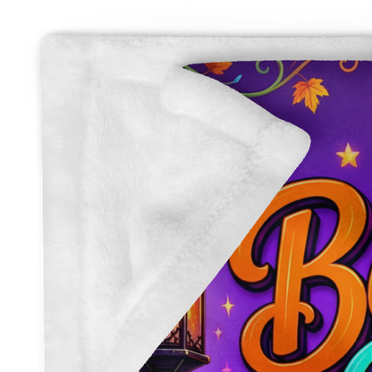 Bat-ter Days Ahead Velveteen Blanket - Bat with Stay Positive You've Got This Sign and Good Vibes Books