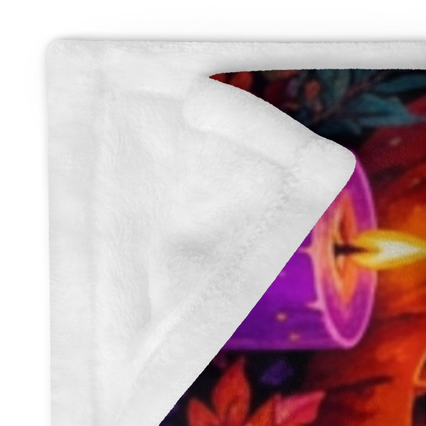 Boo-lieve in Yourself Velveteen Blanket - Ghost with Star Wand and Believe in Magic Book Dream Big Sign