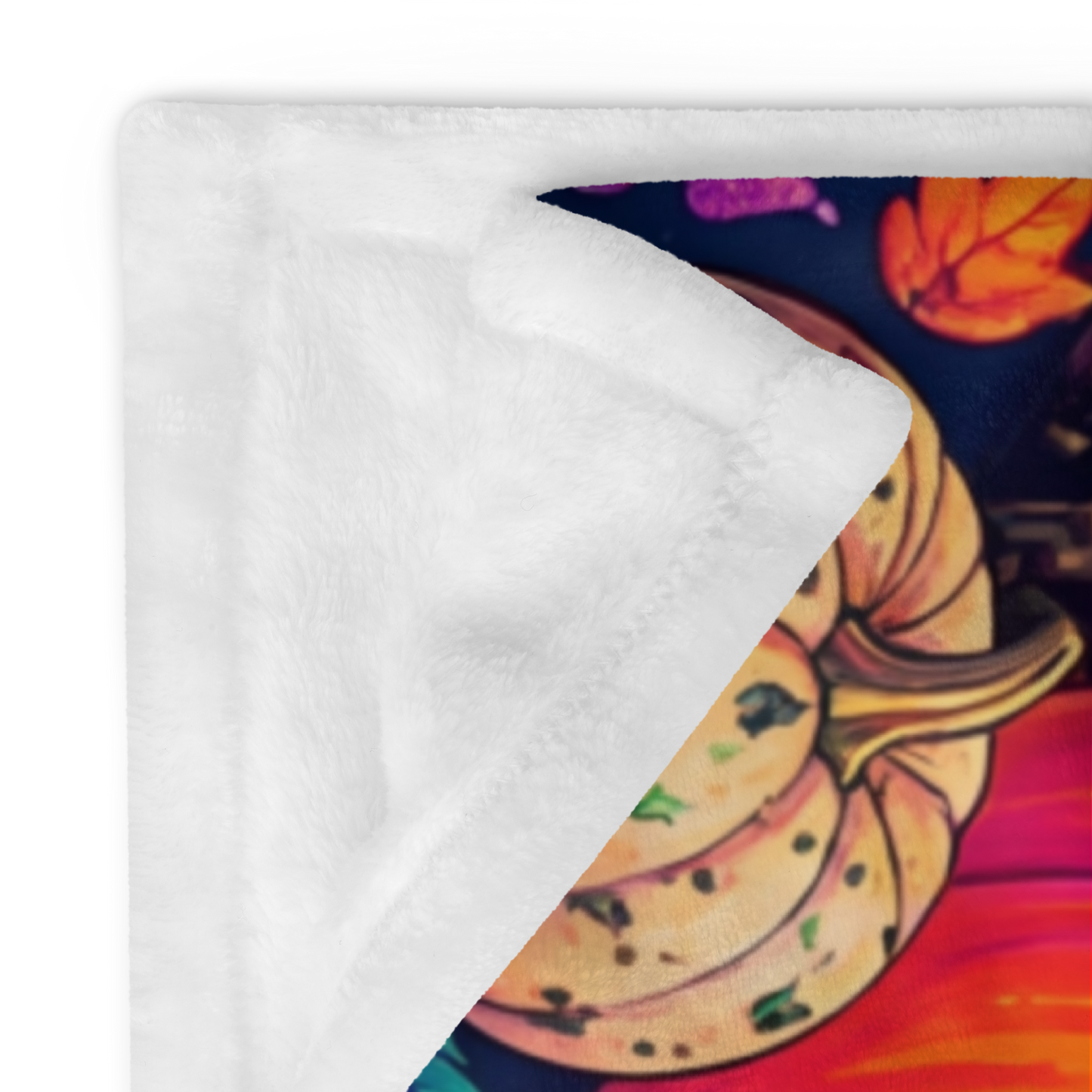 Stay Spooky Stay Cozy Velveteen Blanket - Ghost with Ghost Mug and Ghost Stories Book of Haunts Books