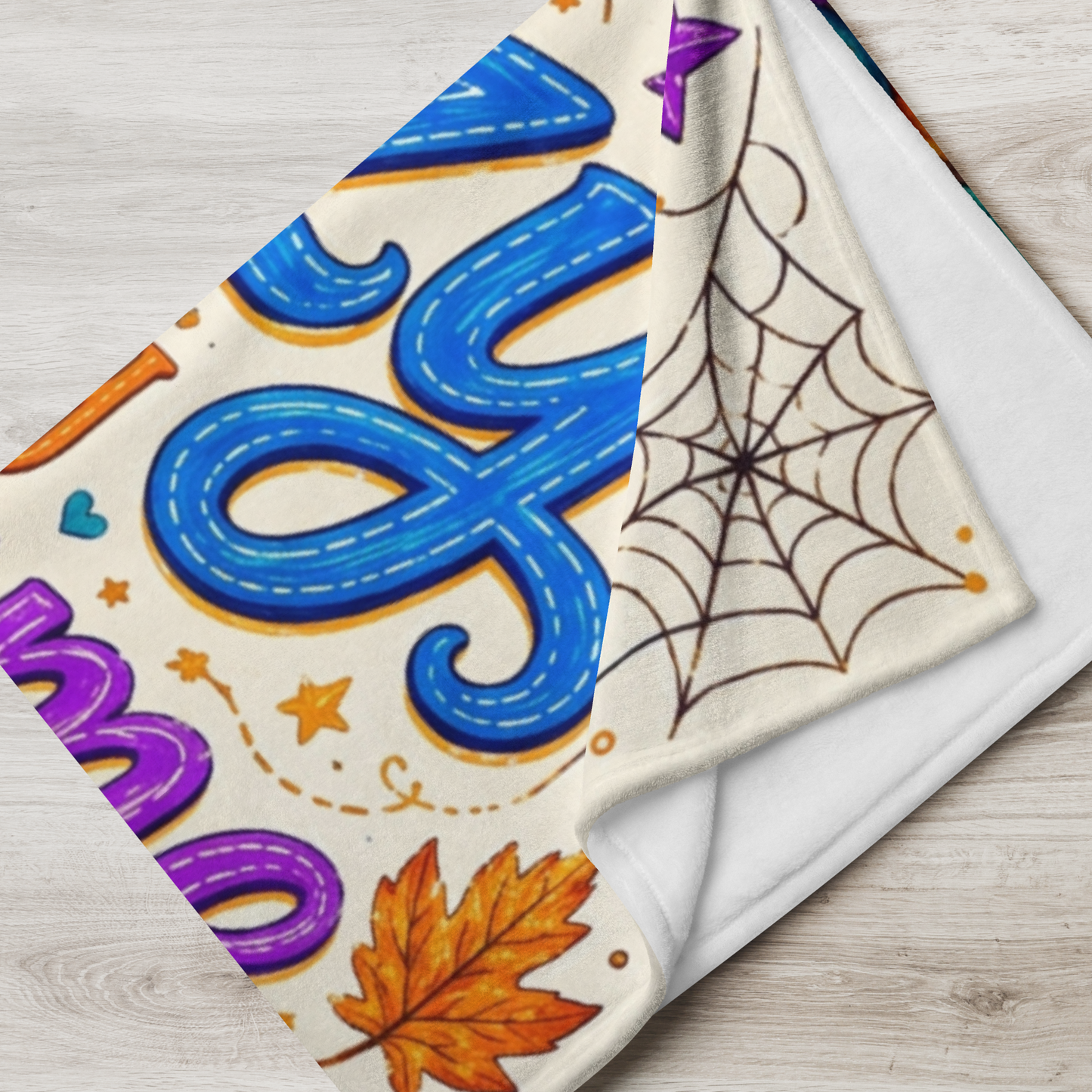 Cozy Is My Costume Velveteen Blanket - Ghost with Warm Heart Happy Soul Journal and Cozy Spells Books