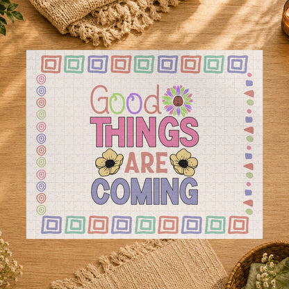 Good Things Are Coming - Affirmation Puzzle Gift for Survivors and Puzzle Lovers
