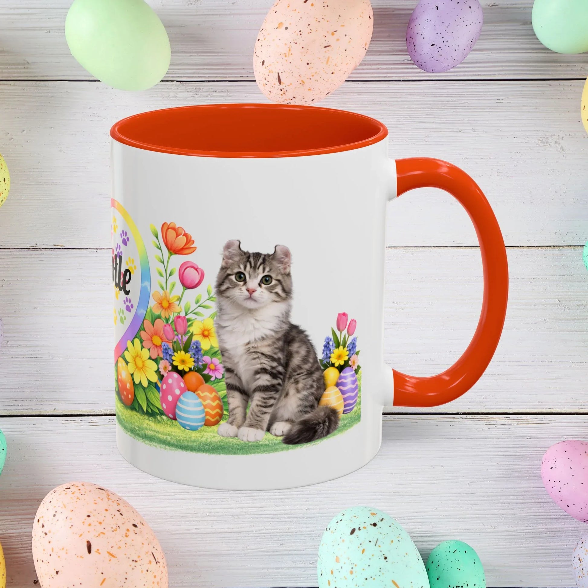 Shop our american curl kitten easter mug featuring the 11oz style option from MySisterIsASurvivor.