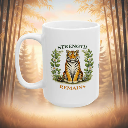 Shop our premium strength remains tiger mug from MySisterIsASurvivor.
