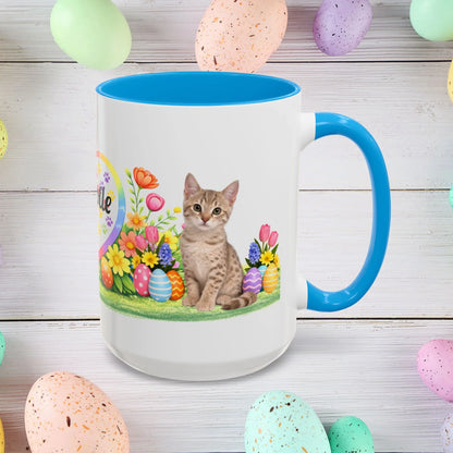 Shop our australian mist kitten easter mug featuring the 15oz style option from MySisterIsASurvivor.