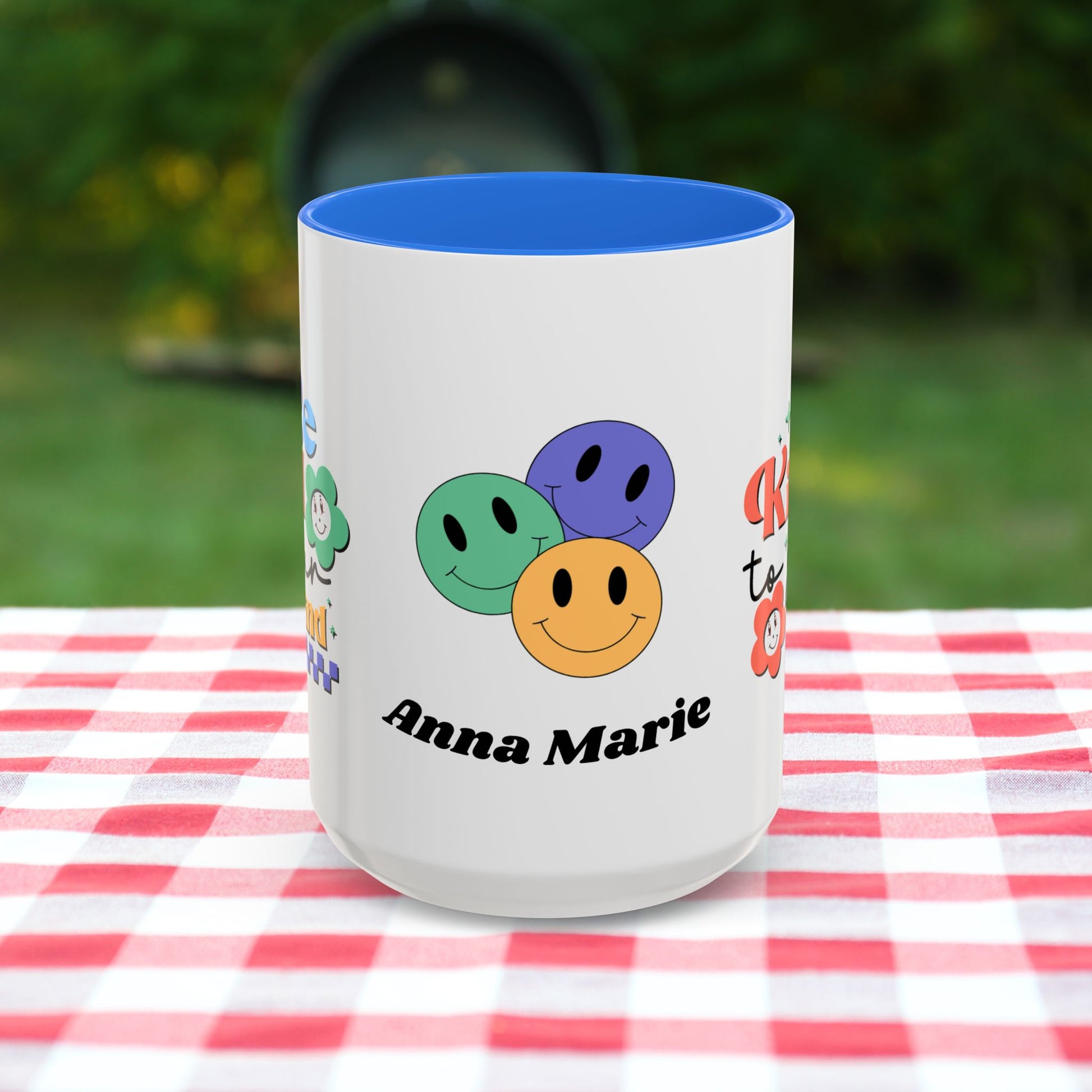 Be Kind to Your Mind - Personalized Retro Mental Wellness Mug for Mental Health Awareness & Self-Care