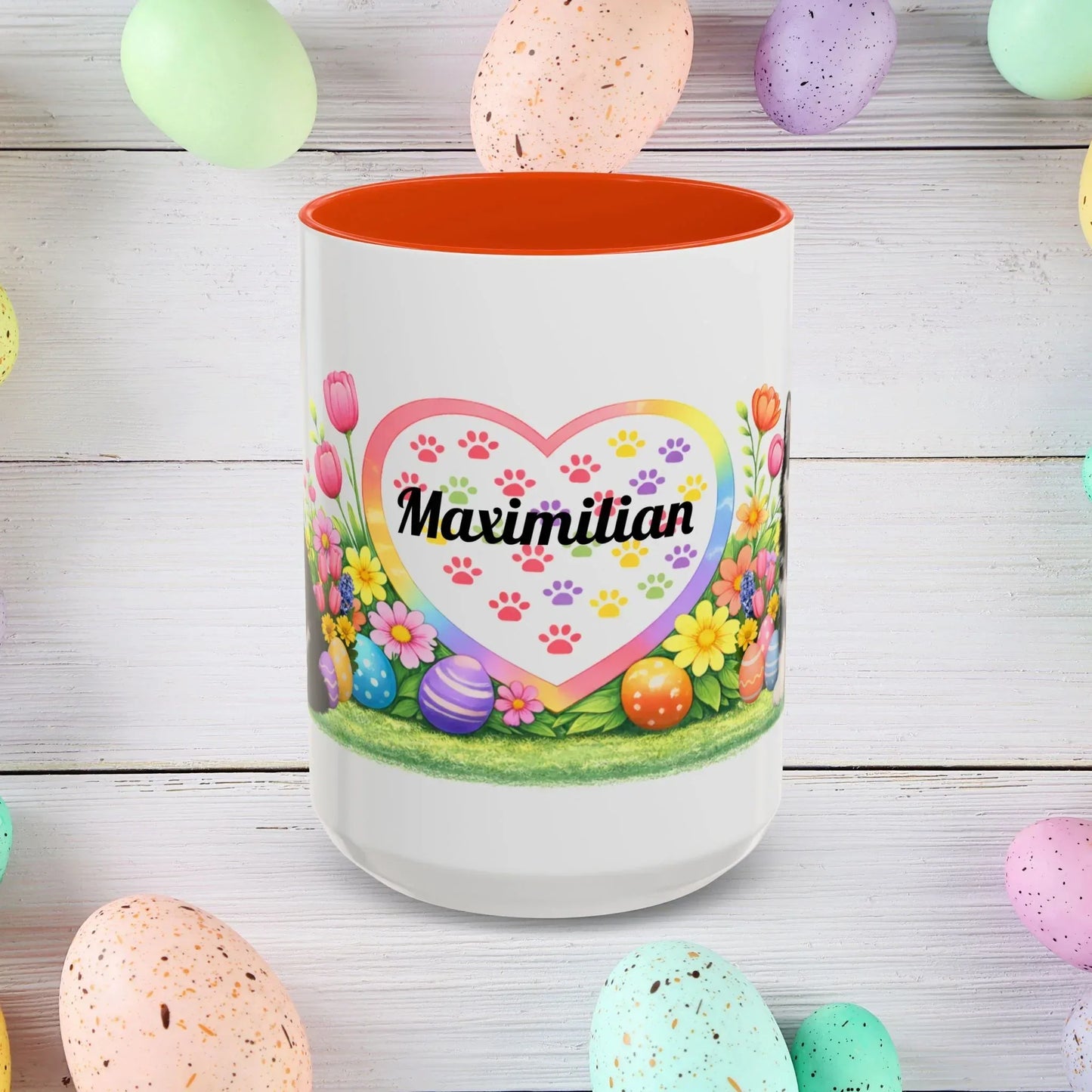 Shop our premium alaskan malamute black white puppy easter mug from MySisterIsASurvivor.