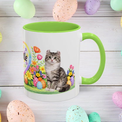 Shop our american curl kitten easter mug featuring the 11oz style option from MySisterIsASurvivor.