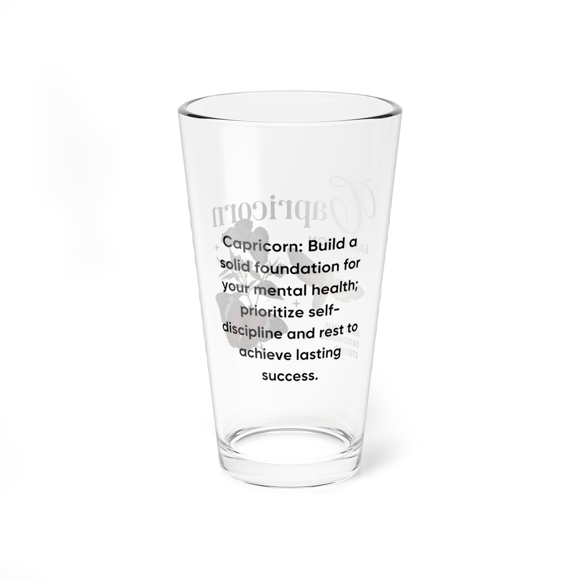 Capricorn Zodiac Pint Glass – Custom Star Sign Glass Gift