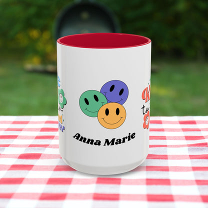 Be Kind to Your Mind - Personalized Retro Mental Wellness Mug for Mental Health Awareness & Self-Care