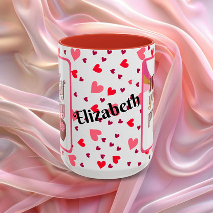 Make Yourself A Priority Valentines mug with wellness reminder, self care Valentine coffee cup