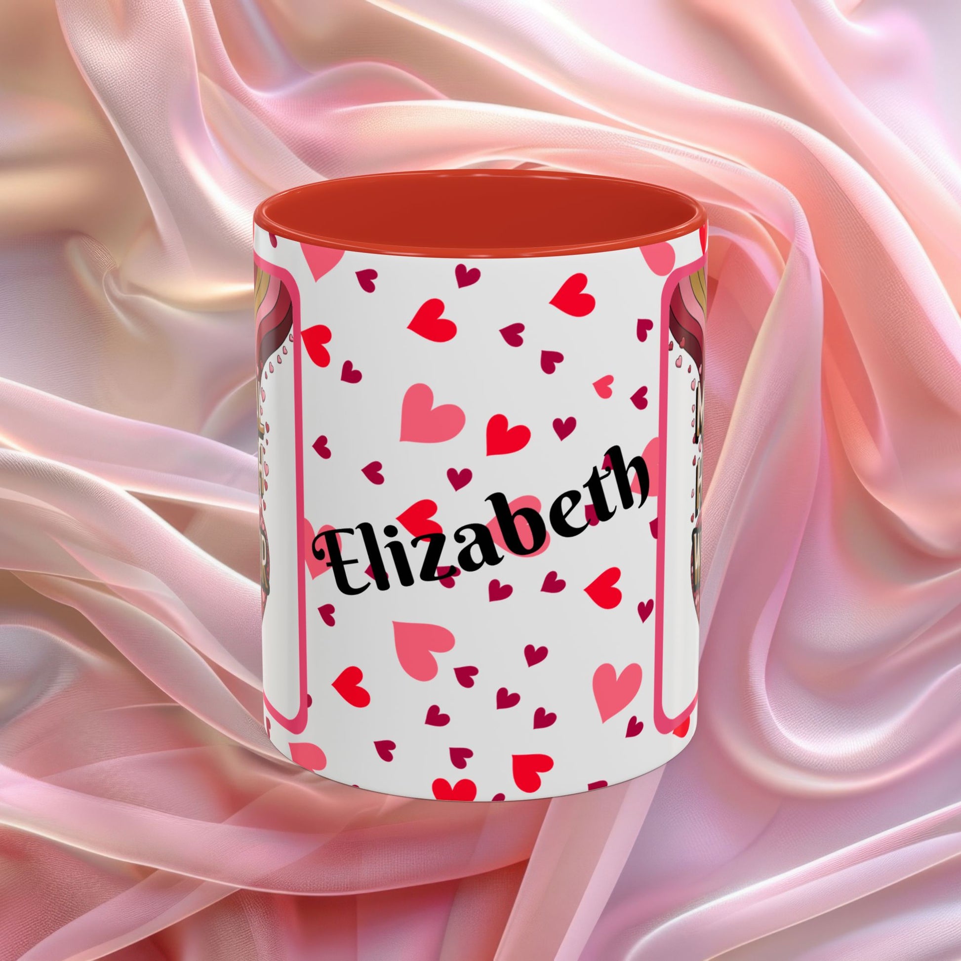 Mental Health Warrior Valentines mug celebrating strength and courage, empowering Valentine coffee cup