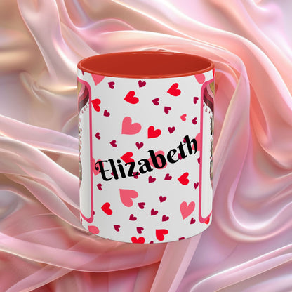 Mental Health Warrior Valentines mug celebrating strength and courage, empowering Valentine coffee cup