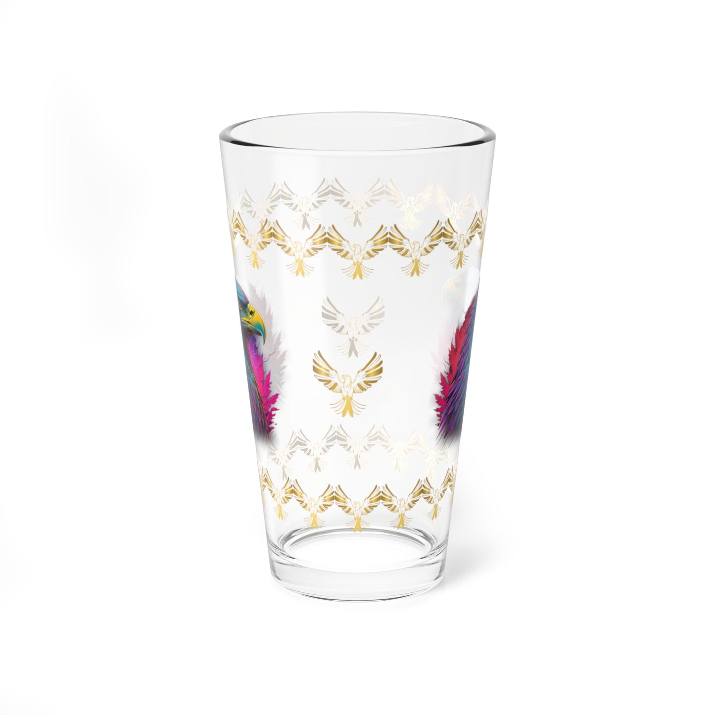 Triumphant Talons 16oz Eagle Pint Glass - Symbol of Strength, Resilience, and Mental Health Awareness