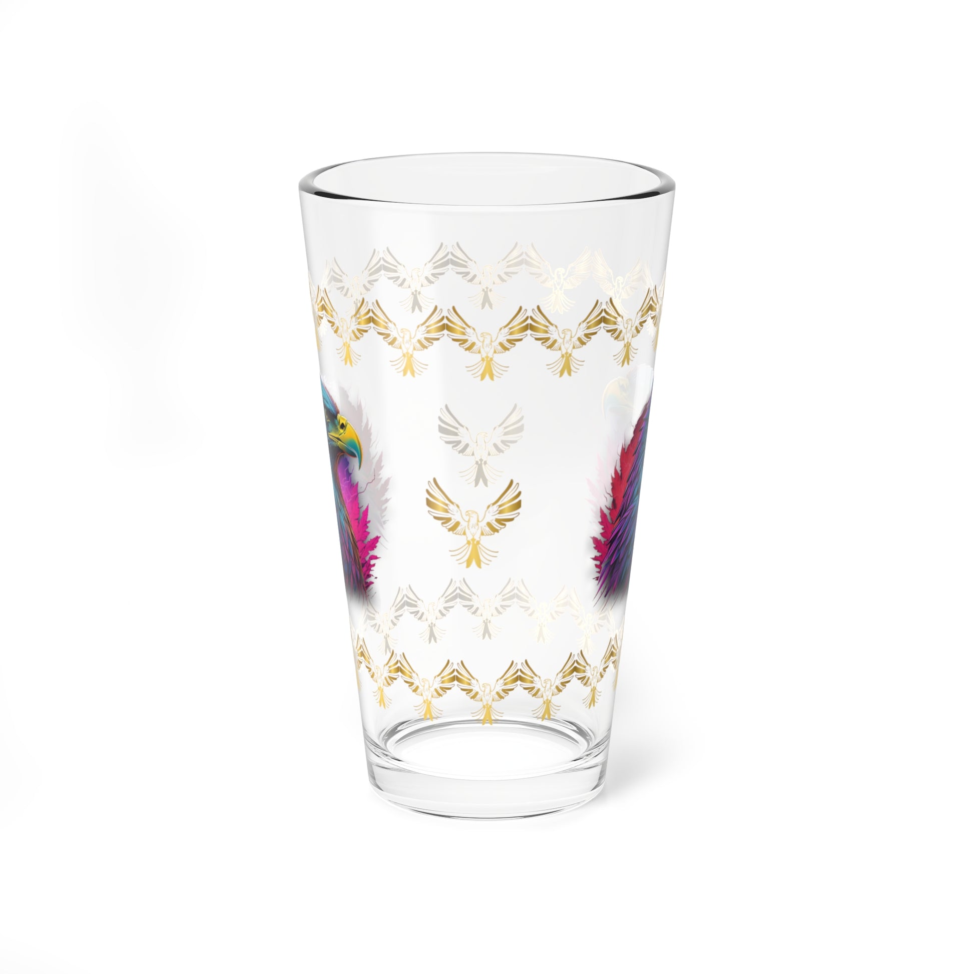 Triumphant Talons 16oz Eagle Pint Glass - Symbol of Strength, Resilience, and Mental Health Awareness