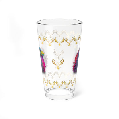 Triumphant Talons 16oz Eagle Pint Glass - Symbol of Strength, Resilience, and Mental Health Awareness