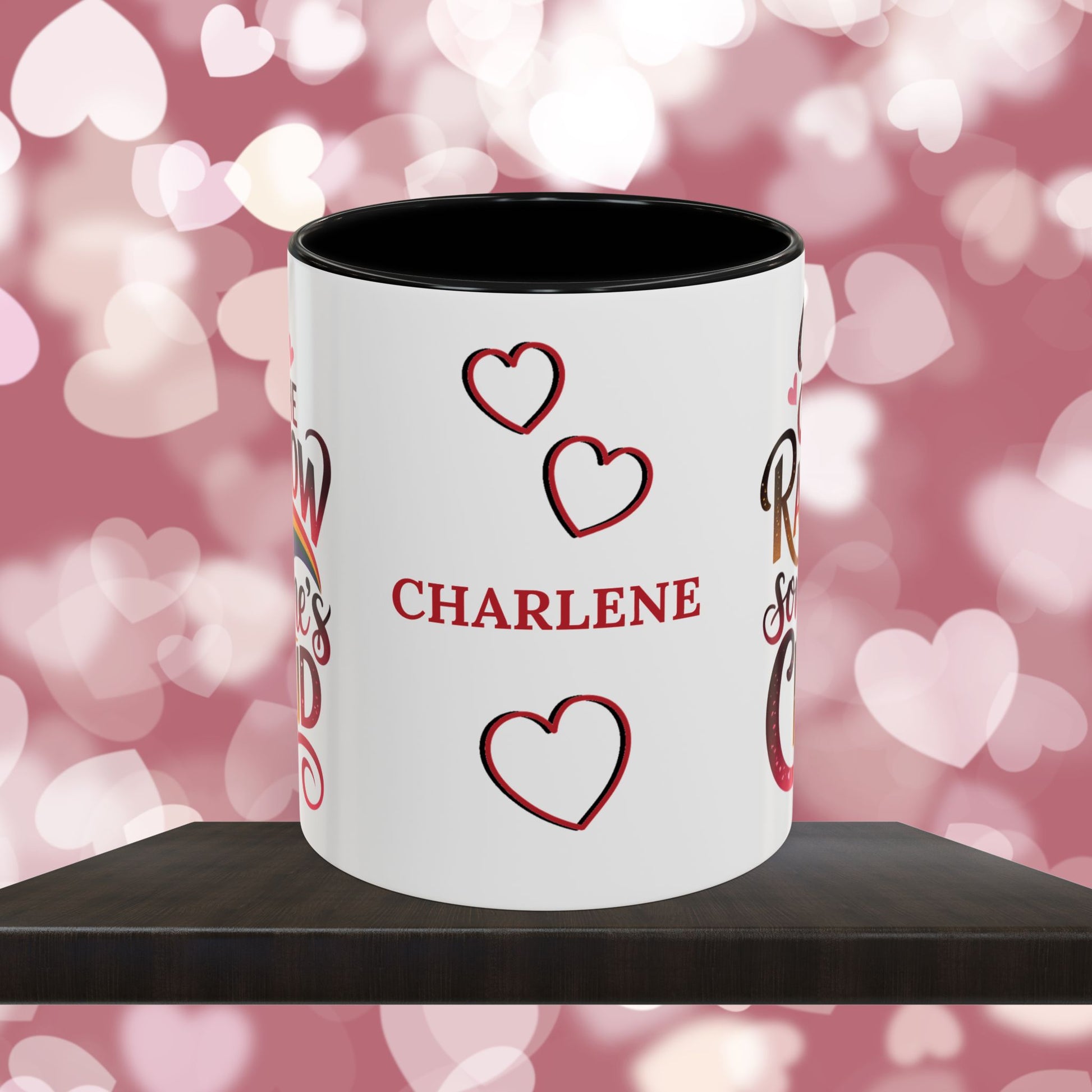 Be The Rainbow In Someone's Cloud: Personalized Valentine's Day Affirmation Mug – Inspiring Positivity and Emotional Wellness, 11oz or 15oz