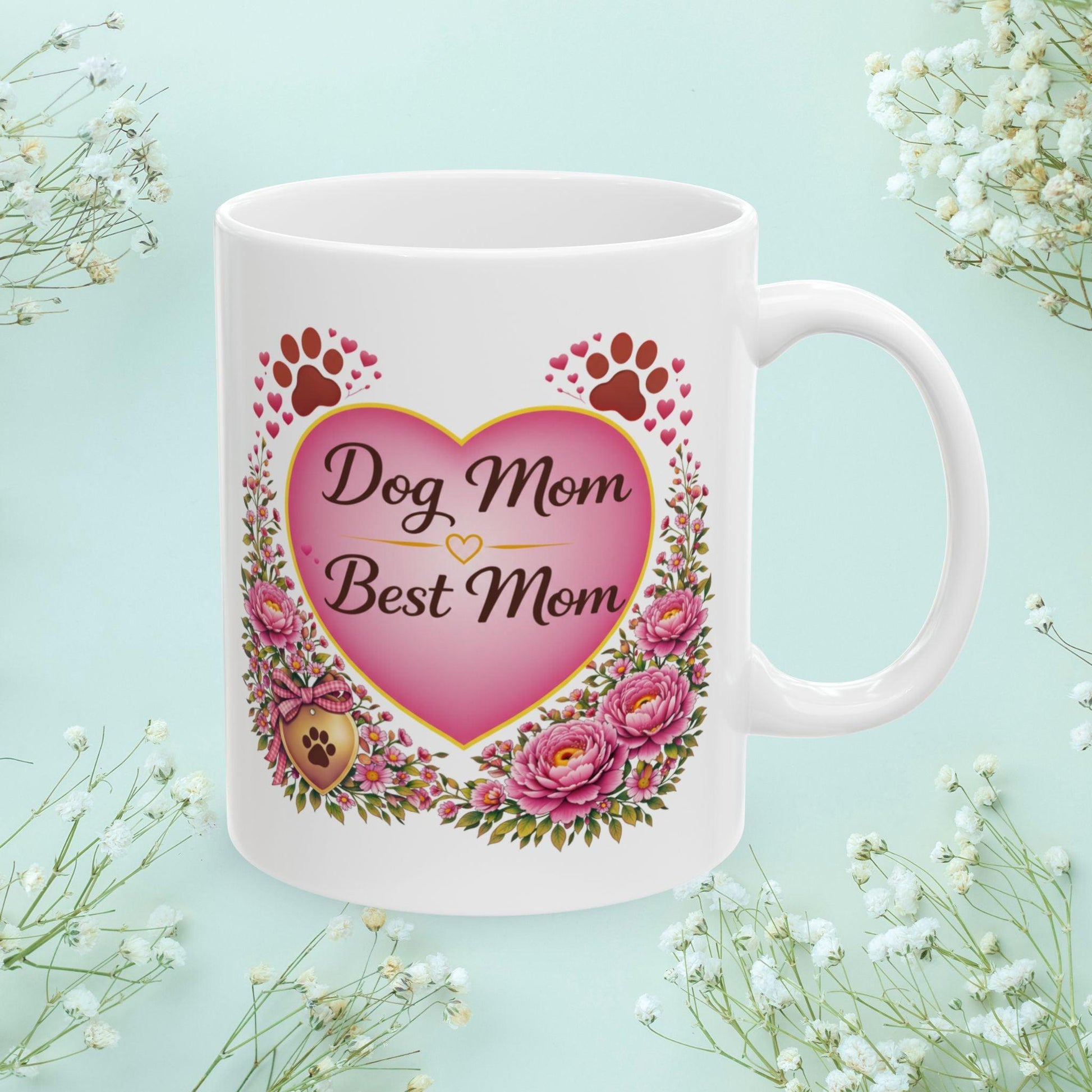 Shop our premium dog mom best mom fur mom mug from MySisterIsASurvivor.