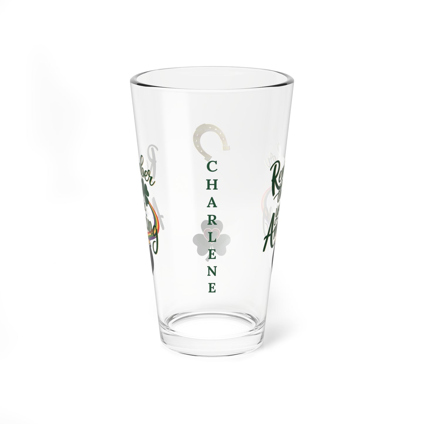 Remember That You Are Amazing: Personalized St. Patrick's Day Pint Glass - Customizable Name for Happiness and Positivity