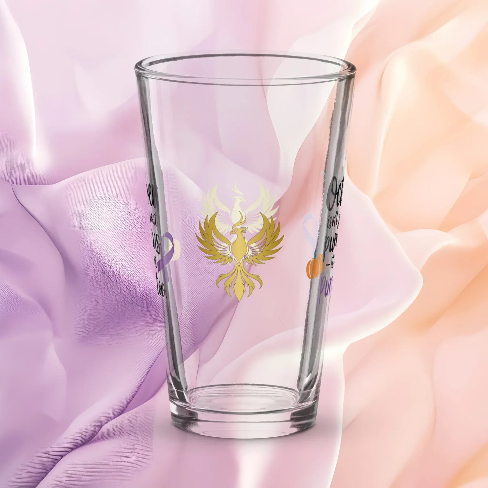 Shop our premium rise reclaim pint glass october isnt just from MySisterIsASurvivor.